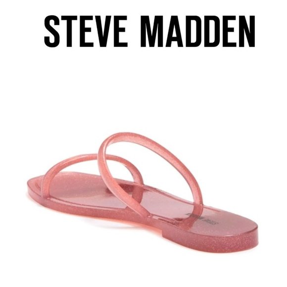 🆕️ STEVE MADDEN Pike Sandal In Pink Glitter 7, 8, 9 and 11 - Picture 2 of 7
